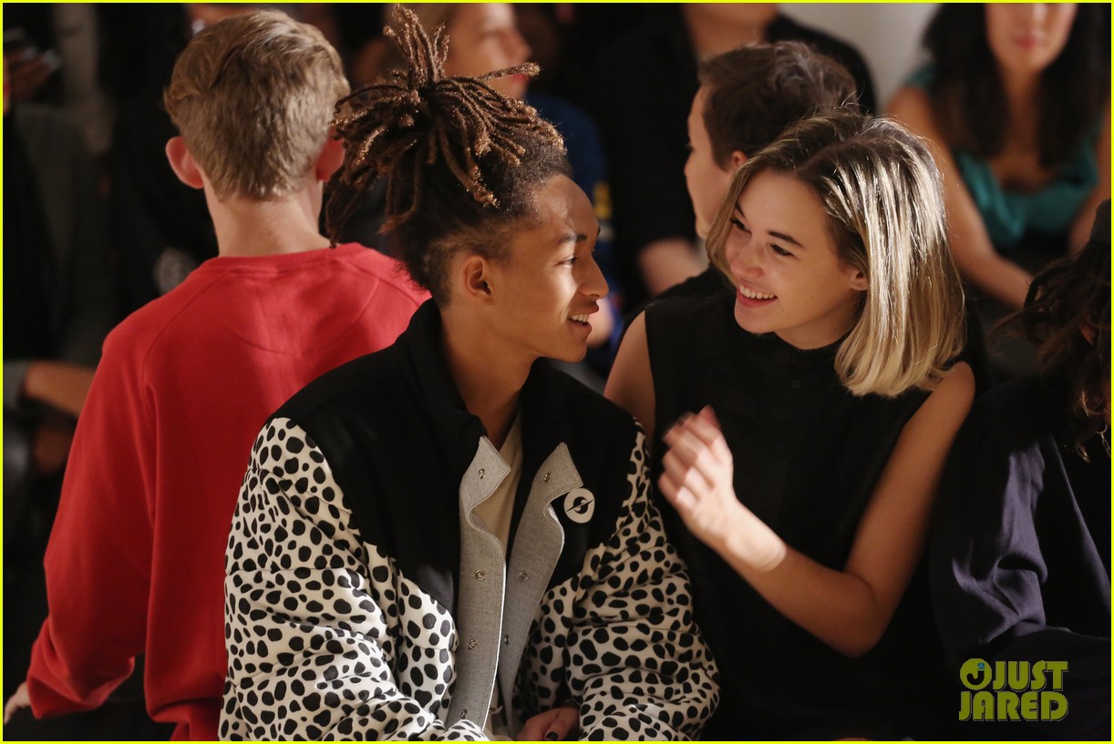 Jaden Smith Smooches Girlfriend Sarah Snyder in the Front Row of a Fashion Show!