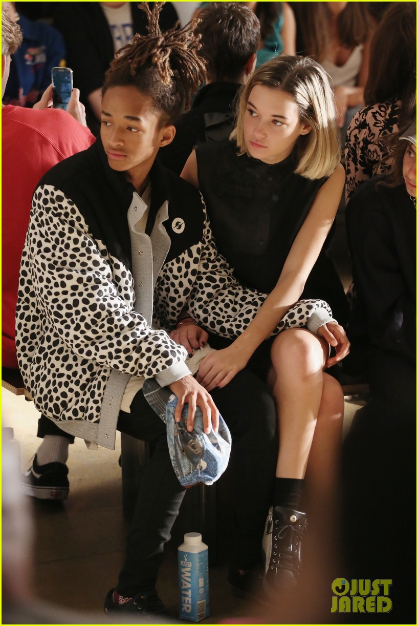 Jaden Smith Smooches Girlfriend Sarah Snyder in the Front Row of a Fashion Show!