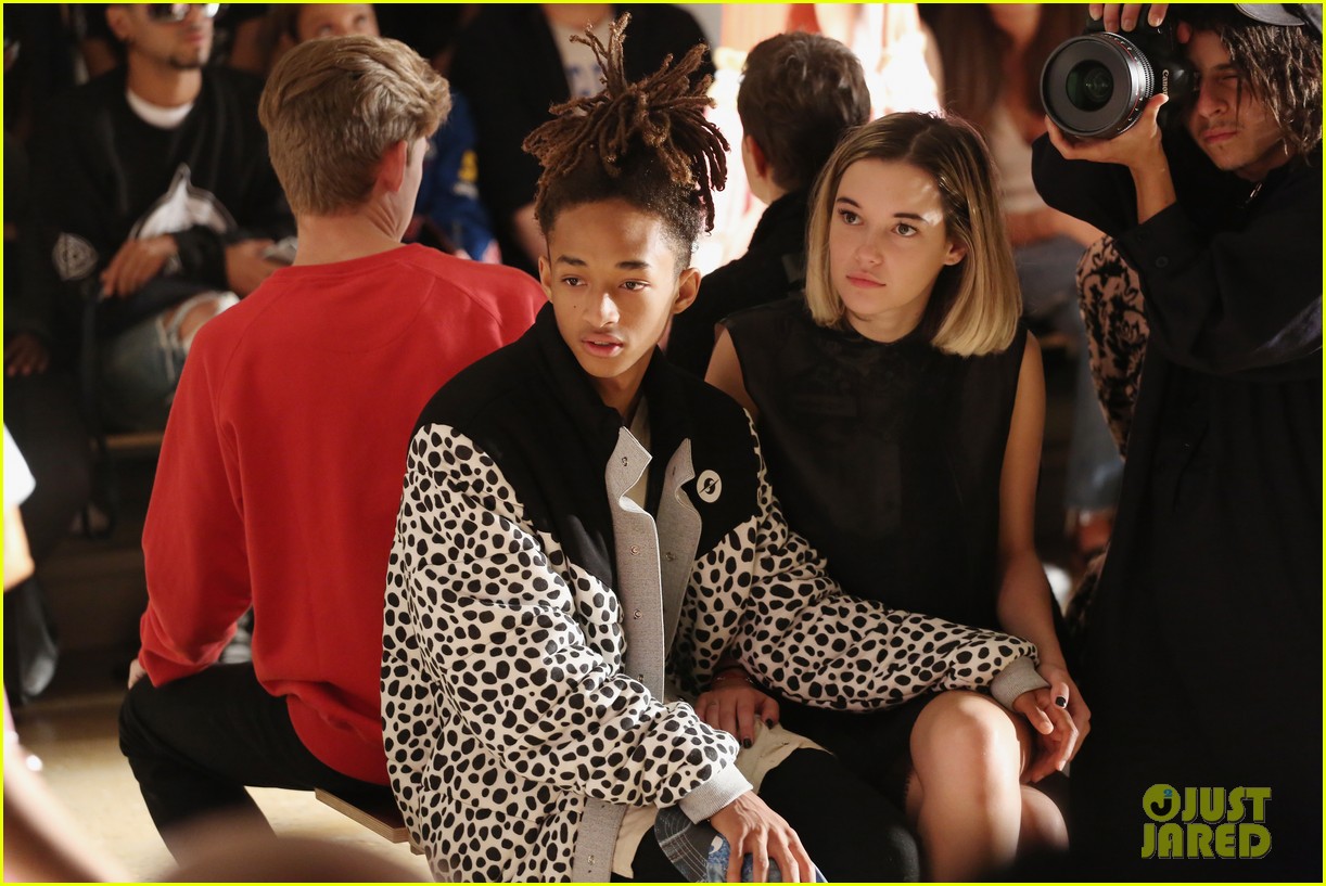 Jaden Smith Smooches Girlfriend Sarah Snyder in the Front Row of a Fashion Show!