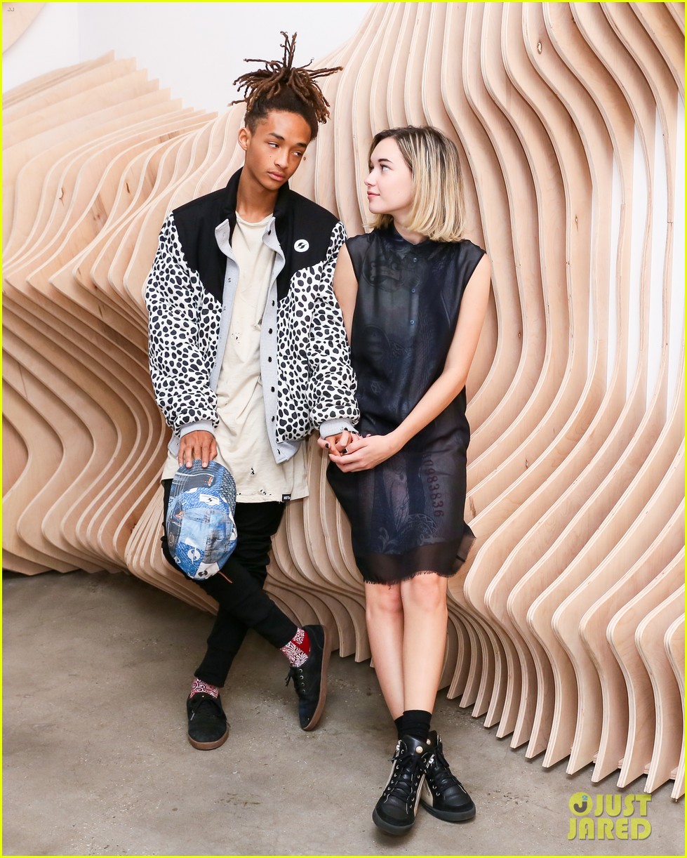 Jaden Smith Smooches Girlfriend Sarah Snyder in the Front Row of a Fashion Show!