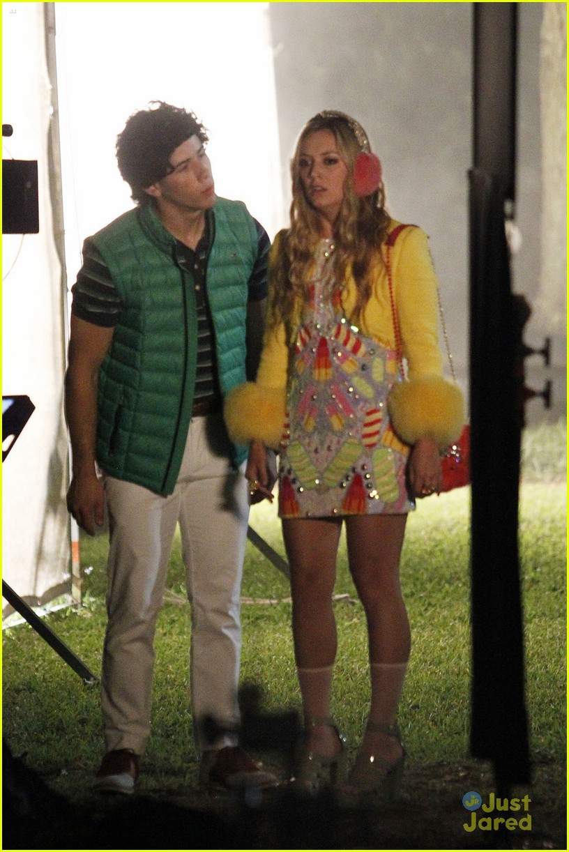 Nick Jonas Wears Curly Hair Wig On 'Scream Queens' Set