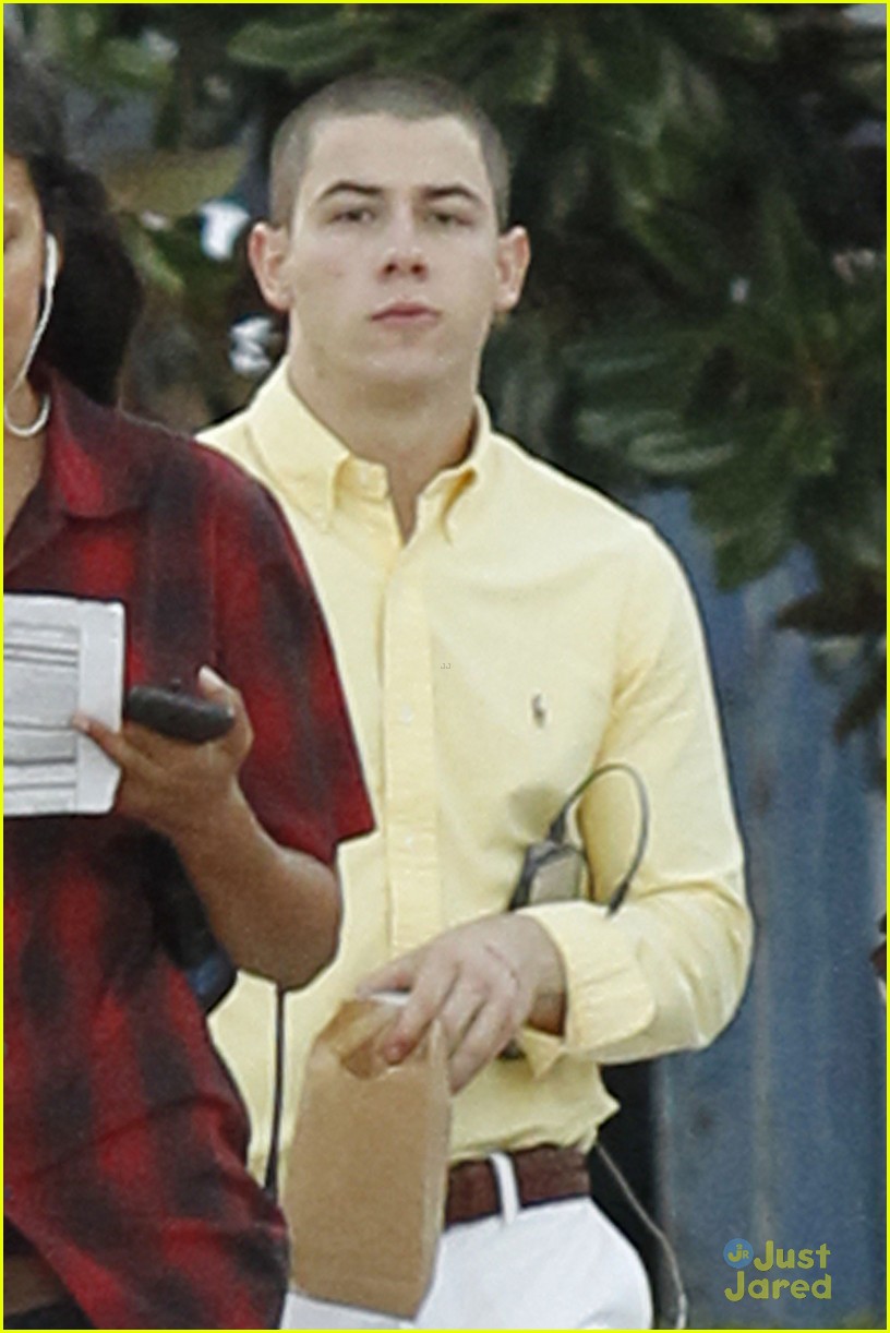 Nick Jonas Wears Curly Hair Wig On 'Scream Queens' Set