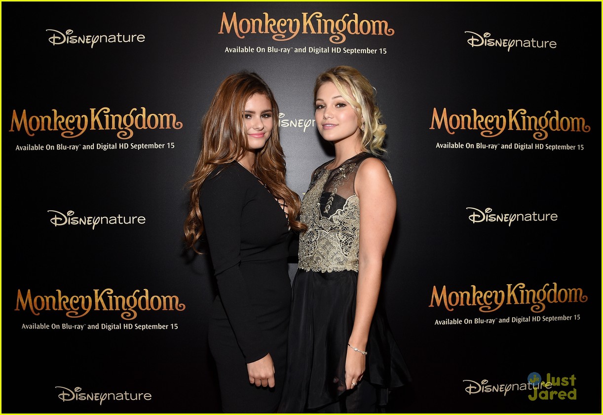 Olivia Holt Celebrates 'Monkey Kingdom' Bluray Release With Jacquie Lee