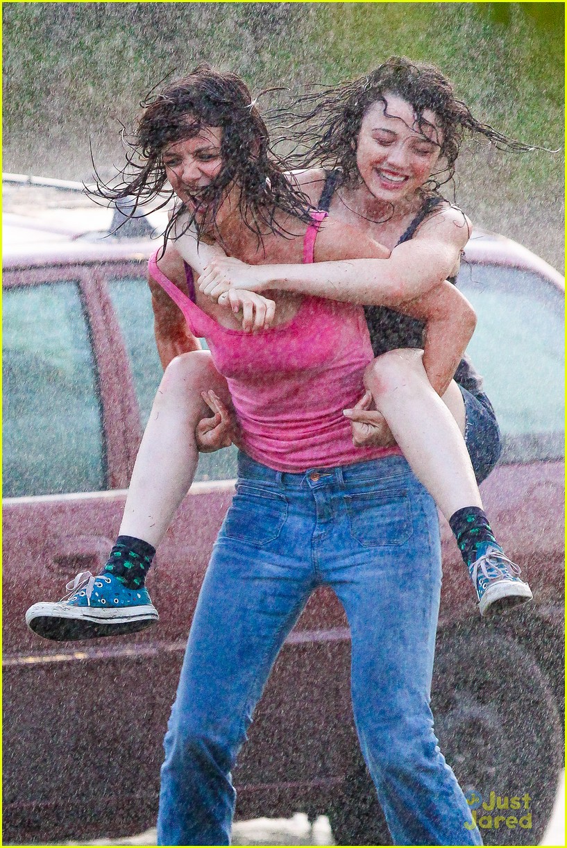 Stefania Owen Does a Rain Dance with Katie Holmes!