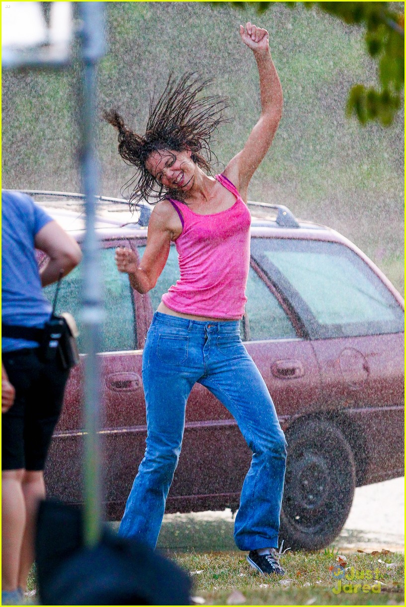 Stefania Owen Does a Rain Dance with Katie Holmes!