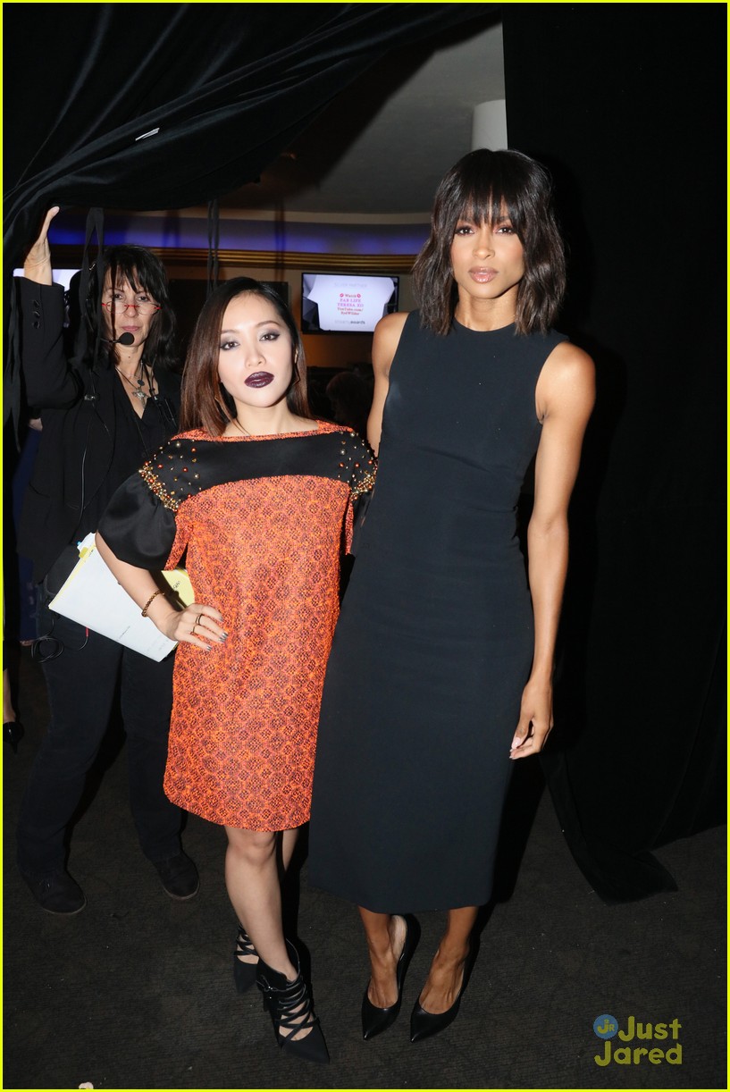 Shay Mitchell & Kat Graham Present At The Streamy Awards 2015