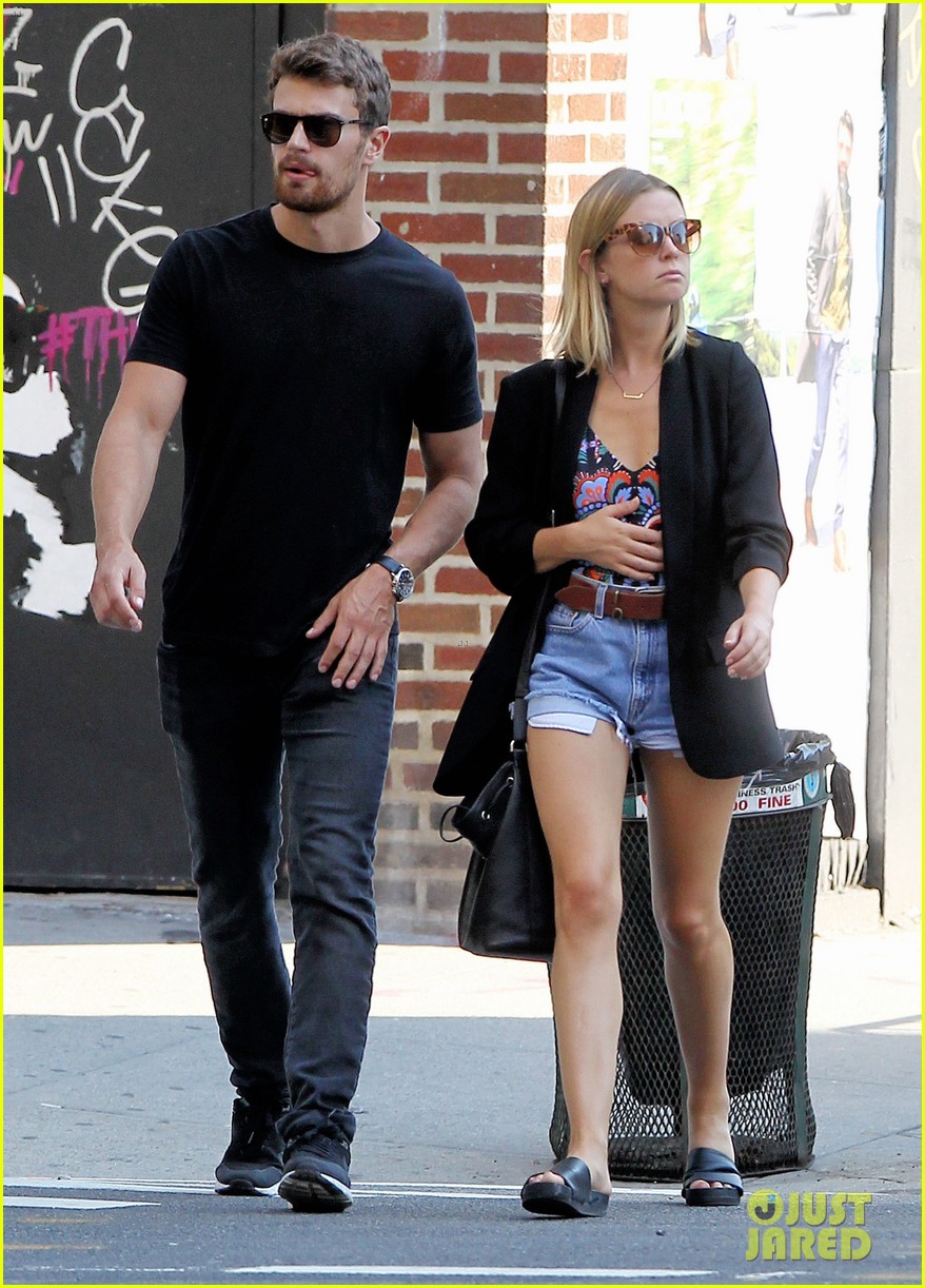 Theo James Takes a NYC Stroll With Girlfriend Ruth Kearney