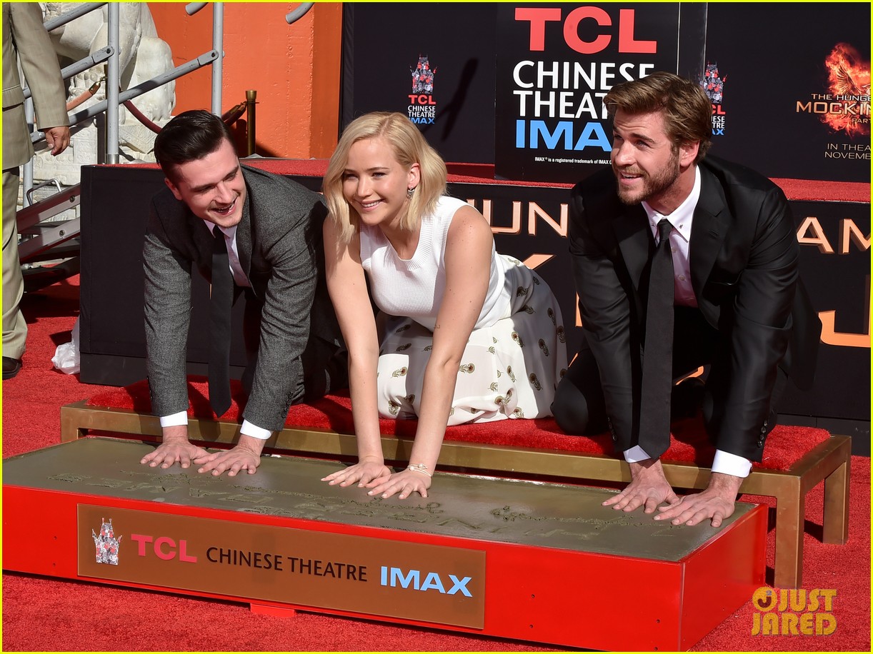 Jennifer Lawrence & Josh Hutcherson Put Their Mark On Hollywood For 'The Hunger Games'