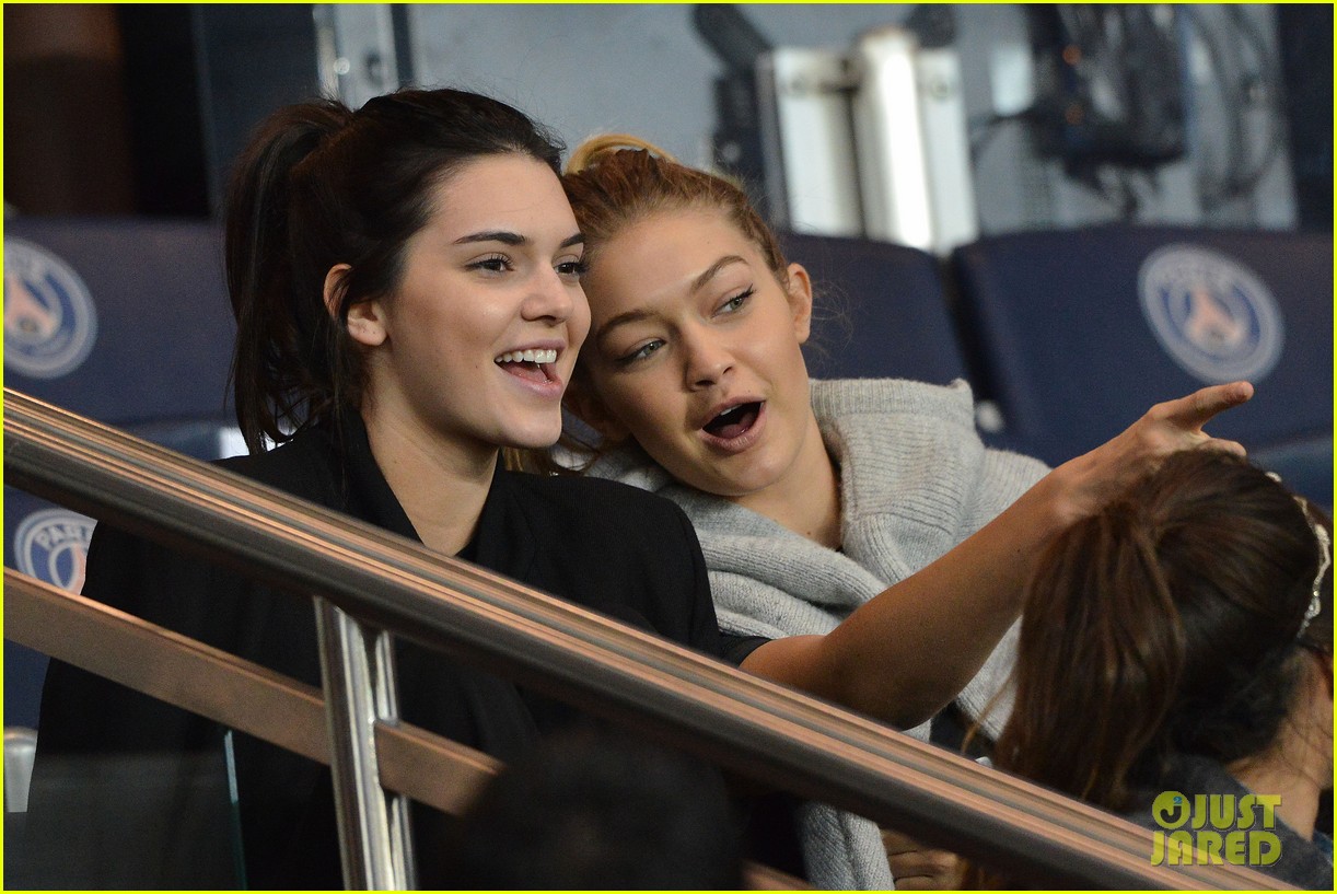 Kendall Jenner & Gigi Hadid Check Out Some Soccer in Paris!