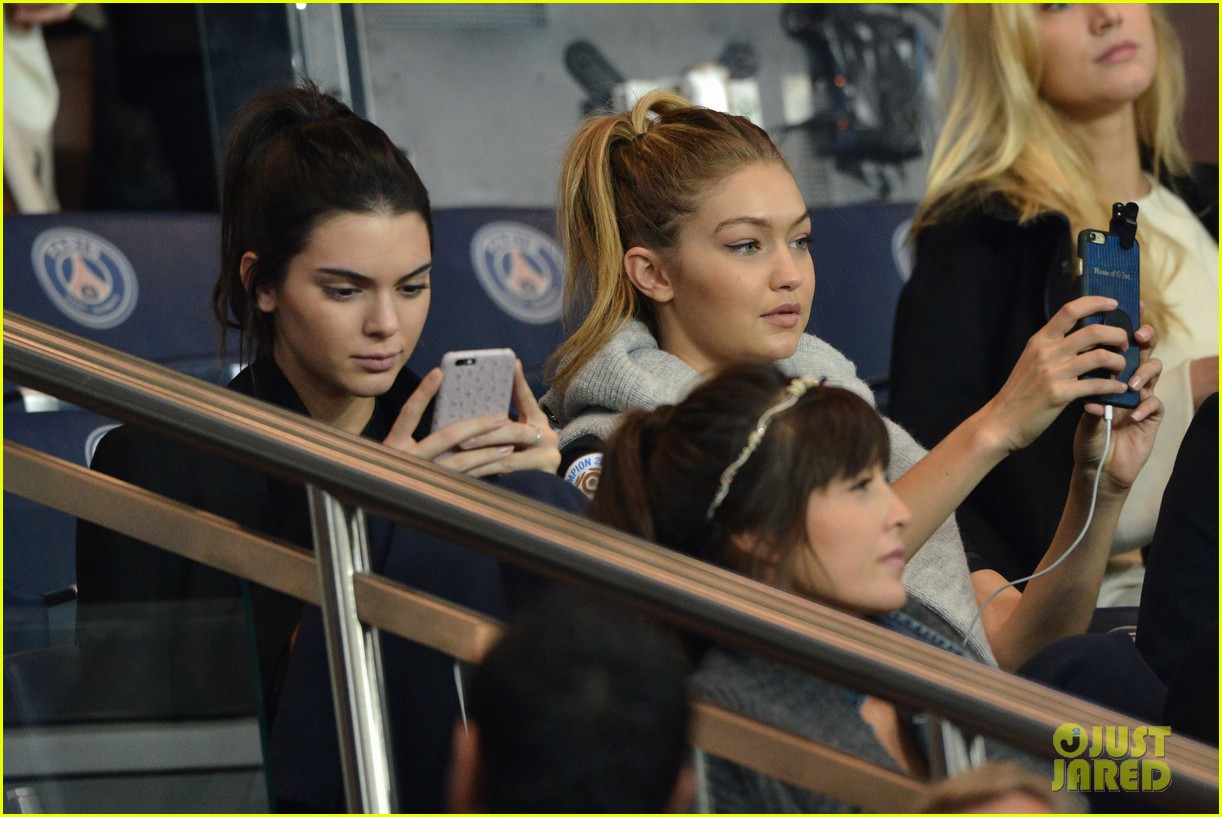 Kendall Jenner & Gigi Hadid Check Out Some Soccer in Paris!