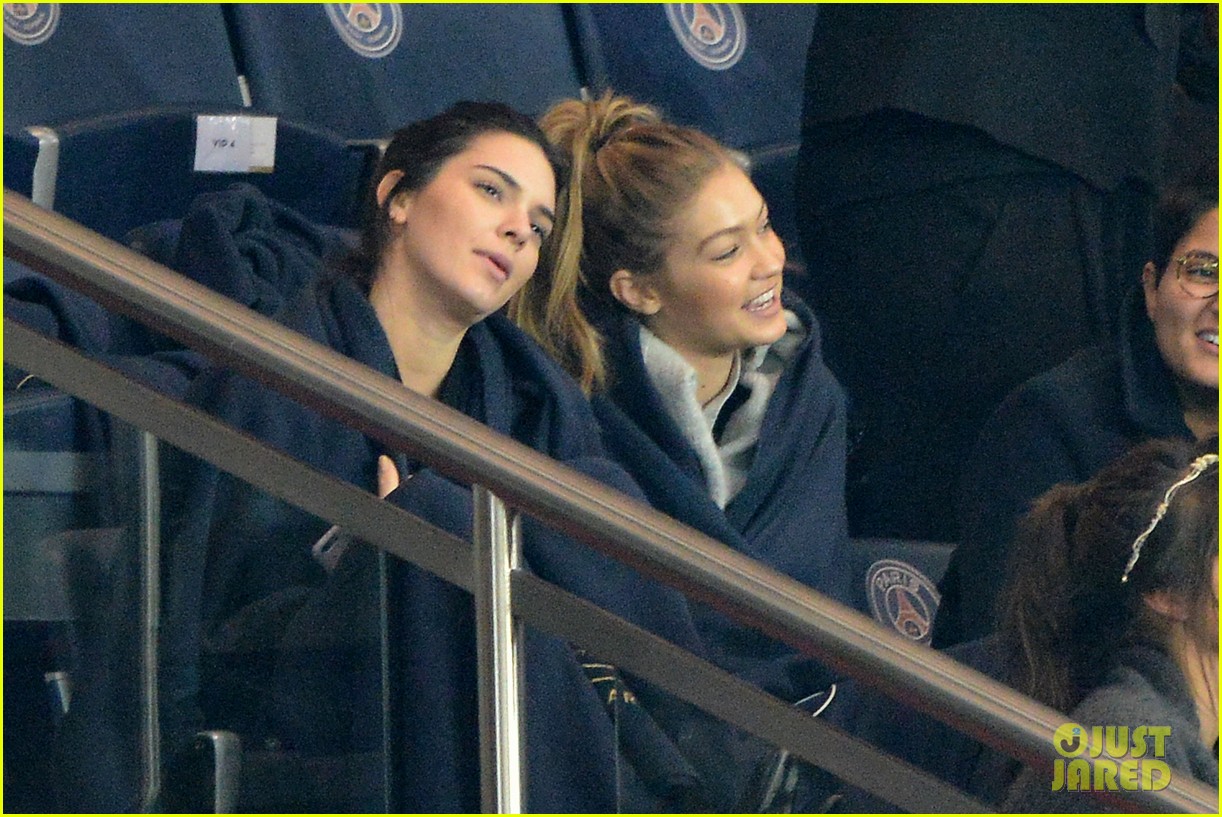 Kendall Jenner & Gigi Hadid Check Out Some Soccer in Paris!