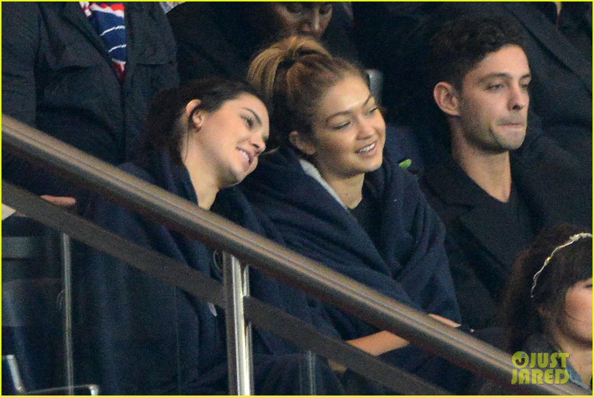 Kendall Jenner & Gigi Hadid Check Out Some Soccer in Paris!