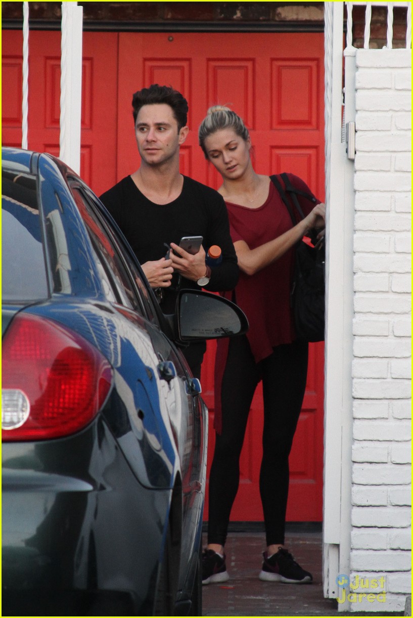 Lindsay Arnold Gets Visit From Husband Sam Cusick At DWTS Studio