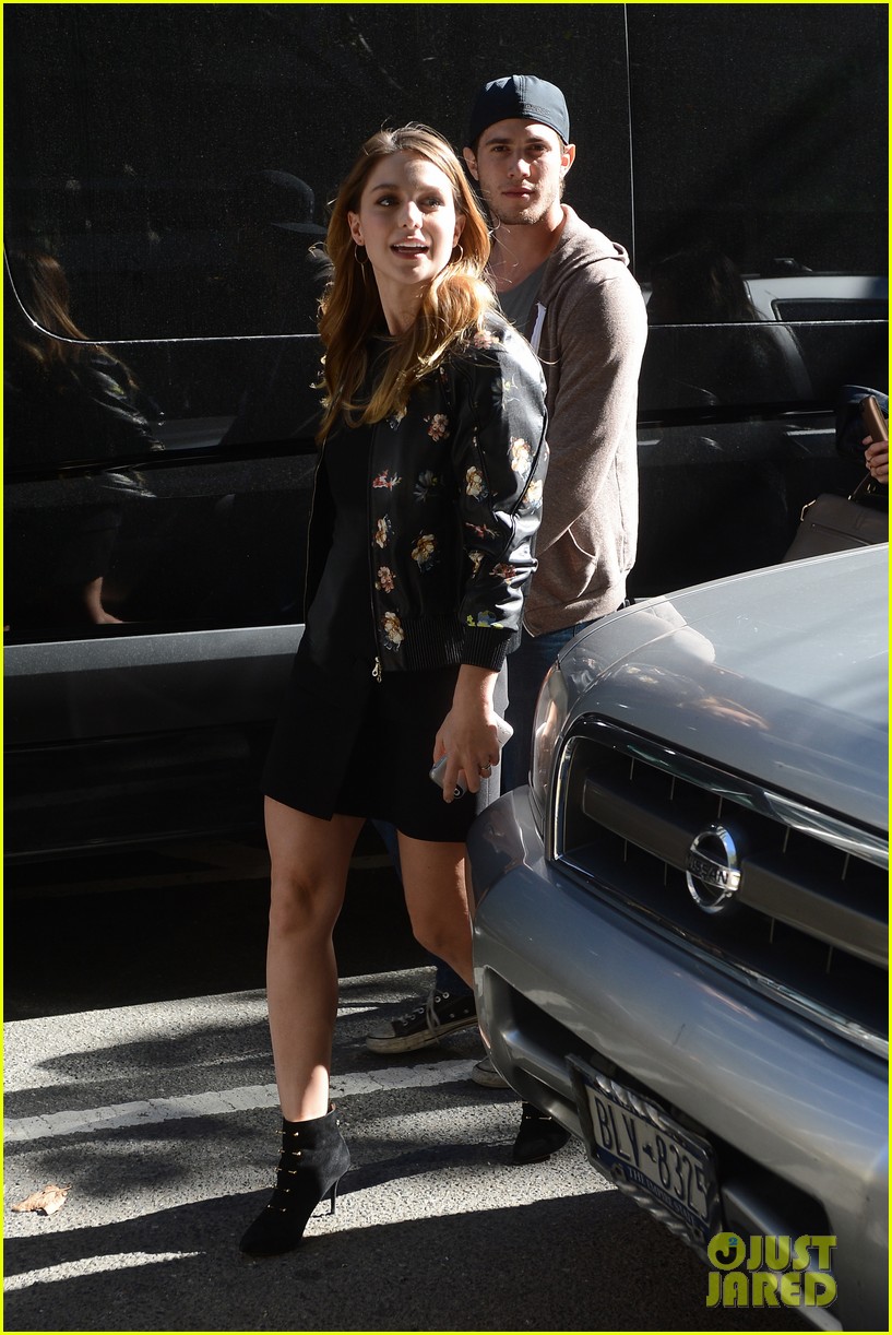 Melissa Benoist & Blake Jenner Hold Hands During 'Supergirl' Promo in NYC!