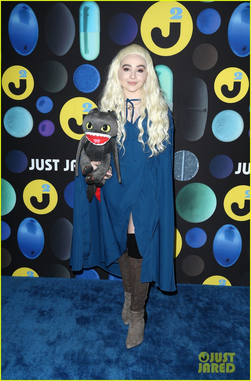 Sabrina Carpenter & Olivia Holt Hit Up Just Jared's Halloween Party!