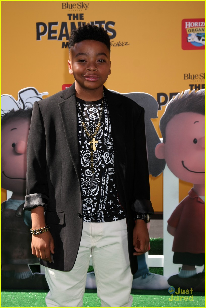 Francesca Capaldi & Noah Schnapp Premiere 'The Peanuts Movie' in Los Angeles