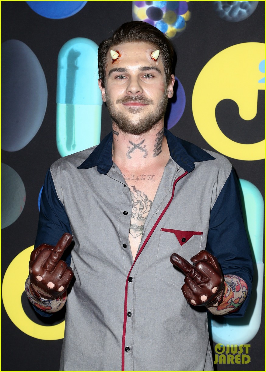 Mark Salling Sure Looked Familiar to Us at the Just Jared Halloween Party!