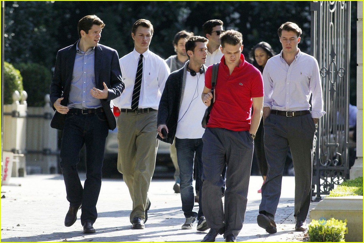 Ansel Elgort Shows Off New Hair For 'Billionaire Boys Club'