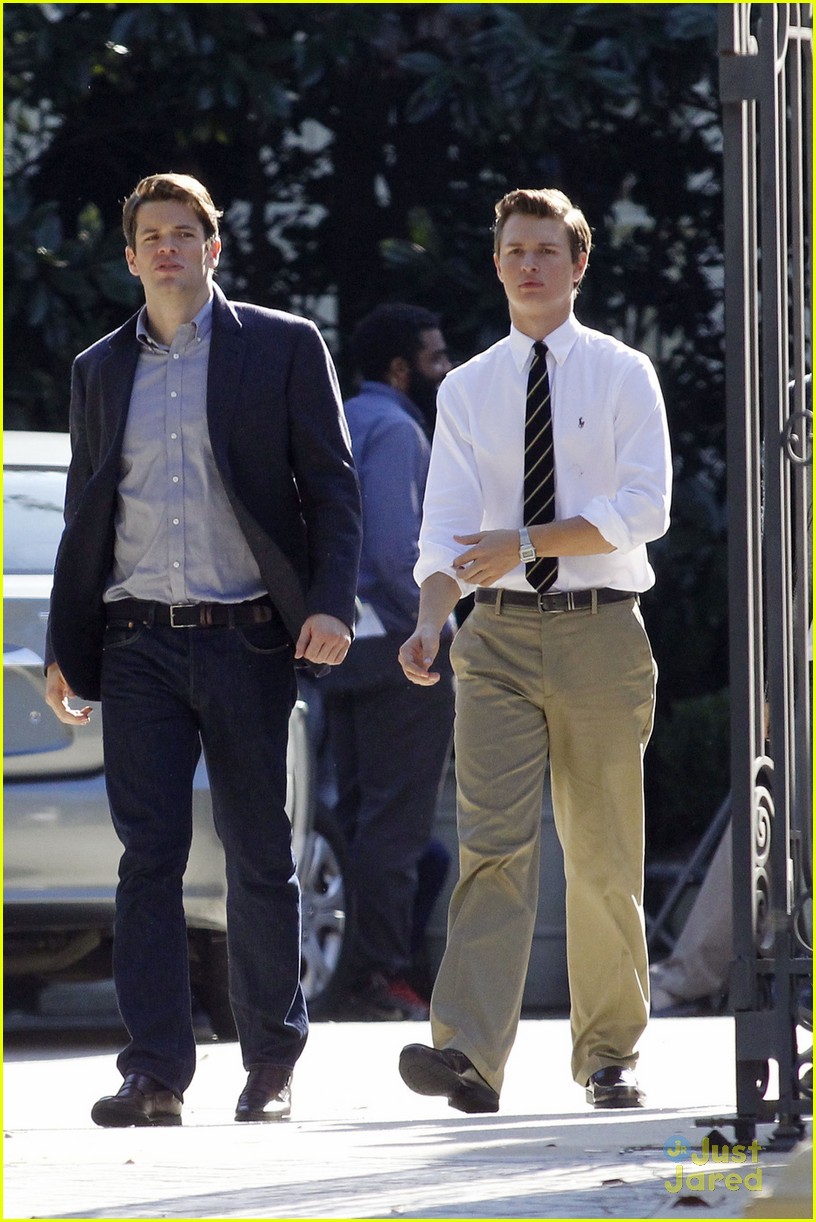 Ansel Elgort Shows Off New Hair For 'Billionaire Boys Club'