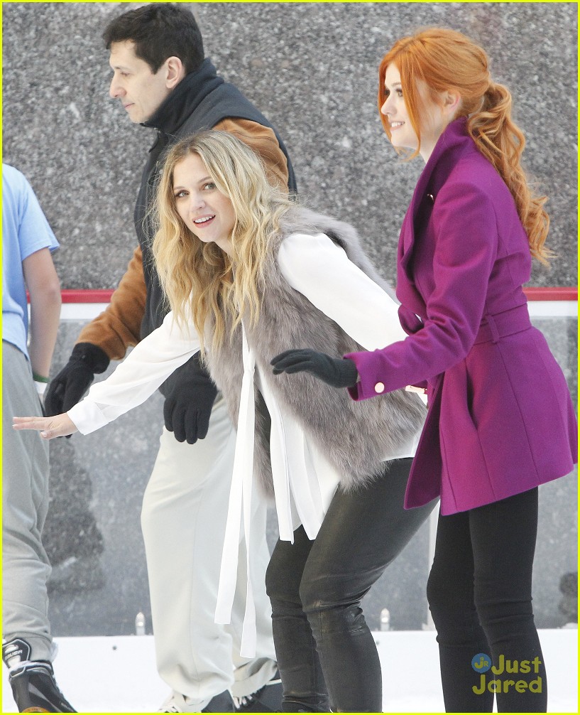 Katherine McNamara & 'Shadowhunters' Cast Enjoy Ice Skating for ABC Family's Winter Wonderland