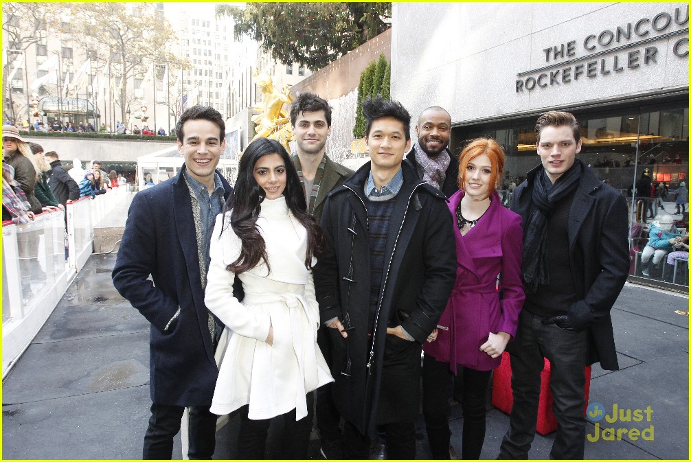 Katherine McNamara & 'Shadowhunters' Cast Enjoy Ice Skating for ABC Family's Winter Wonderland