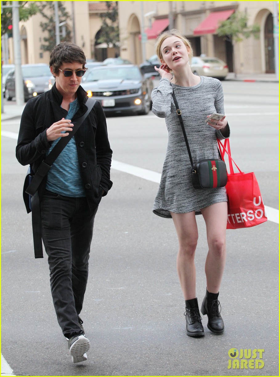Elle Fanning Shares Laughs With Boyfriend Zalman Band