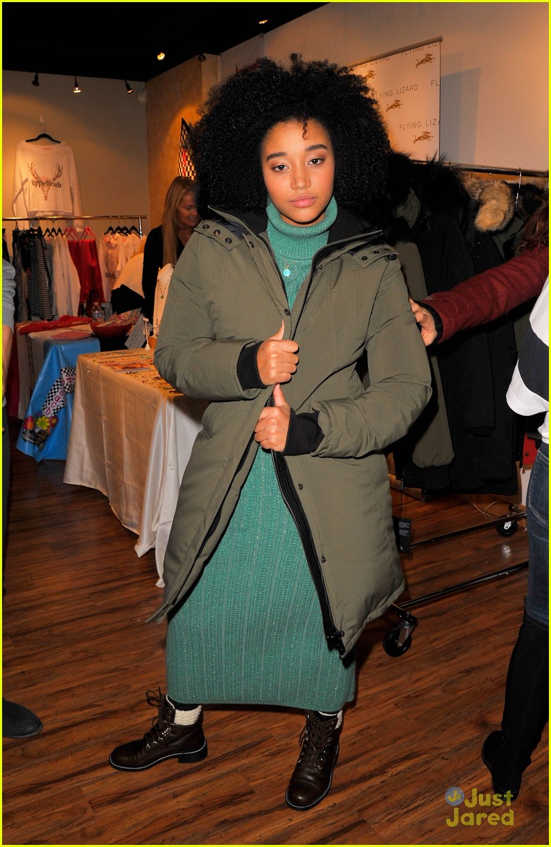 Jacob Latimore & Amandla Stenberg Hit Sundance Style Lounge