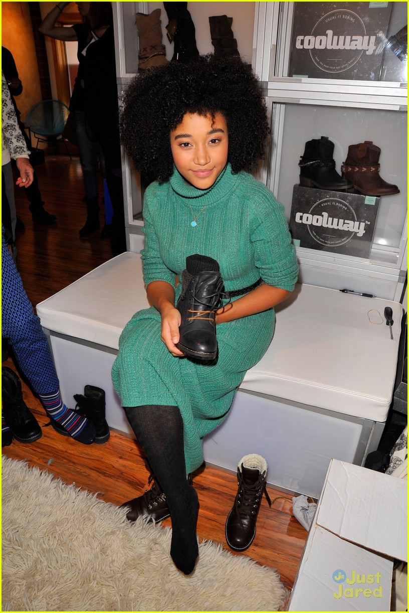 Jacob Latimore & Amandla Stenberg Hit Sundance Style Lounge