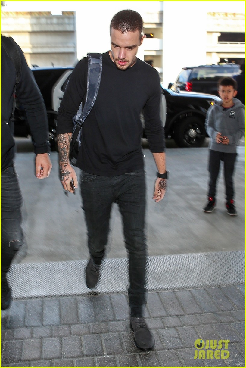 Liam Payne Shaves Hair; Shows Off Buzzcut at LAX