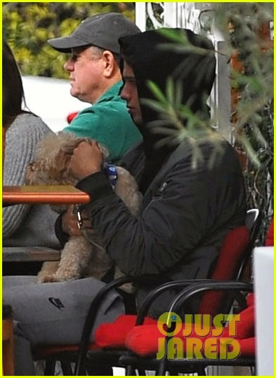 Patrick Schwarzenegger Carries His Cute Dog to Lunch