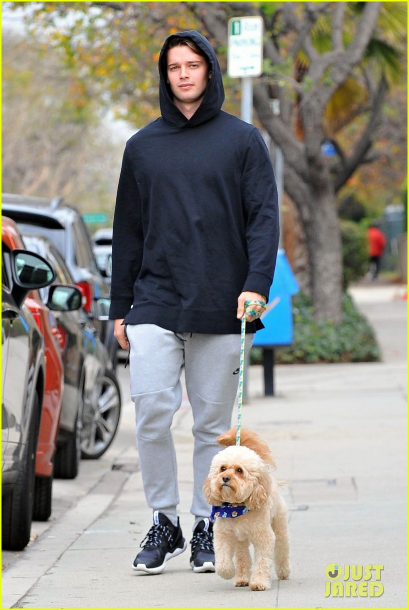 Patrick Schwarzenegger Carries His Cute Dog to Lunch