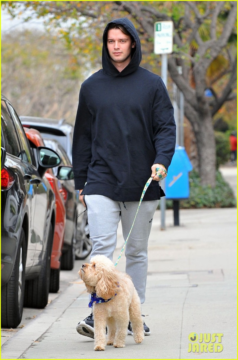 Patrick Schwarzenegger Carries His Cute Dog to Lunch