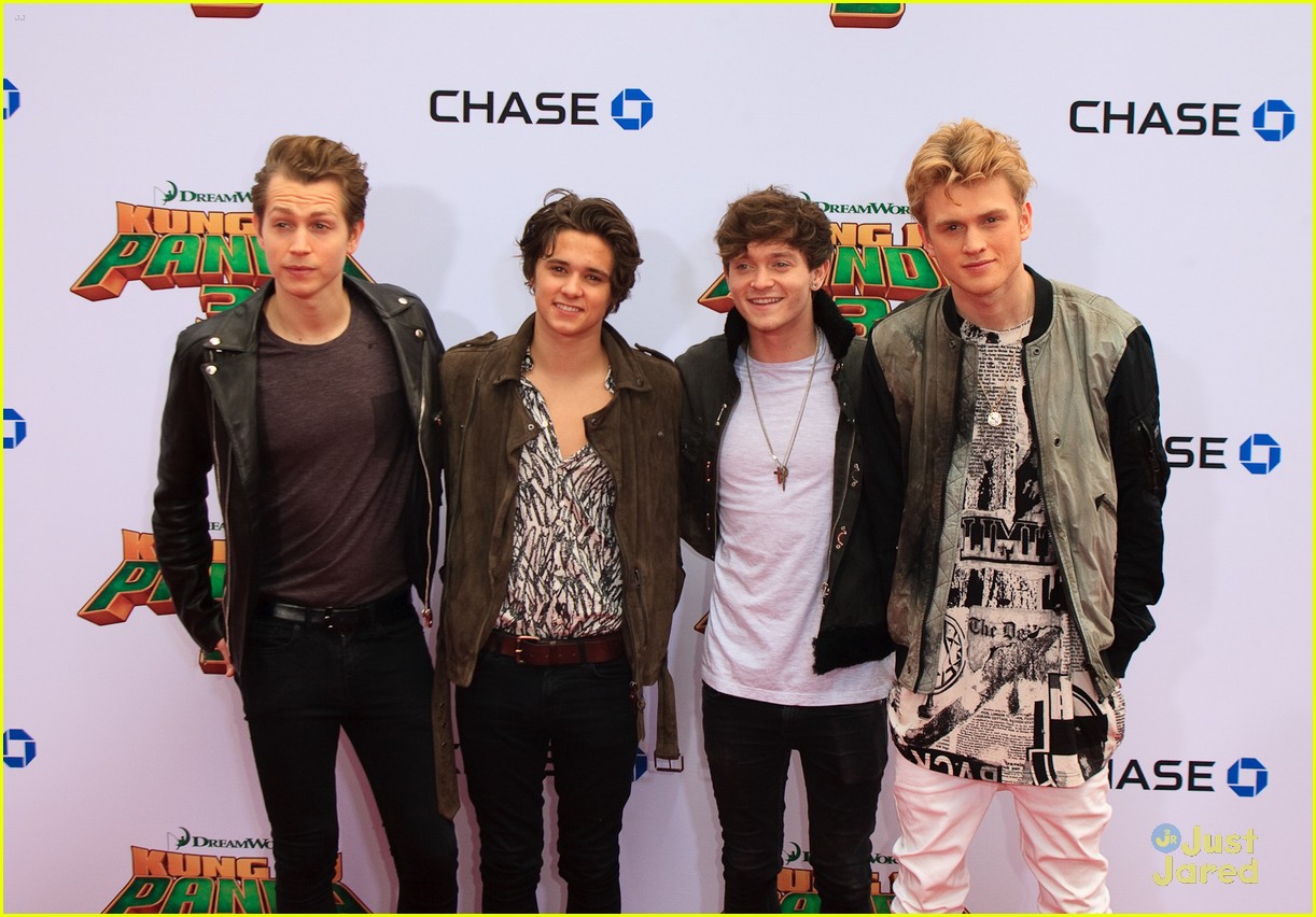 The Vamps Hit Up 'Kung Fu Panda 3' Premiere with Haley Tju