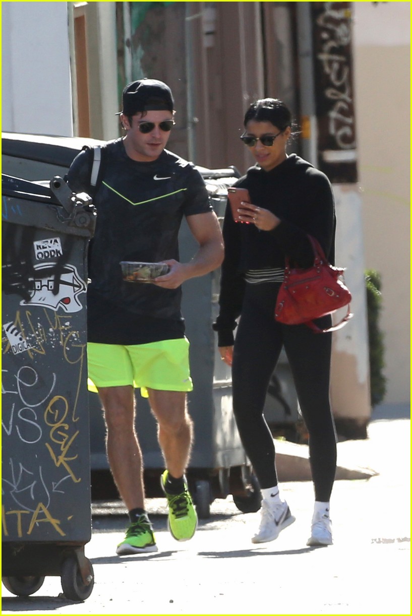 Zac Efron Works Out With Girlfriend Sami Miro