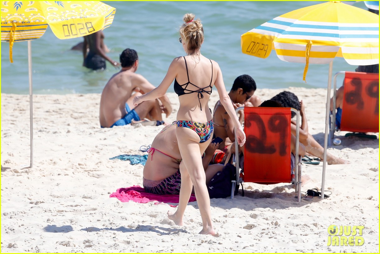 Dylan Penn Splashes Around the Ocean in Rio de Janeiro