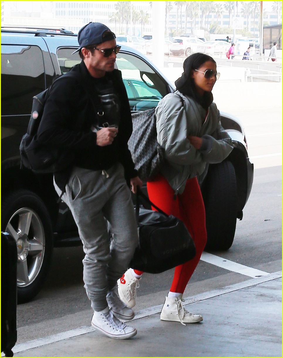 Zac Efron & Sami Miro Hop on Flight For Valentine's Day Getaway