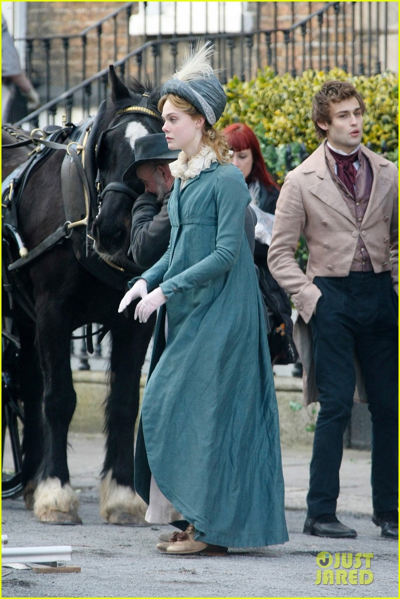 Elle Fanning & Douglas Booth Film Playful Scenes For 'A Storm In The Stars'