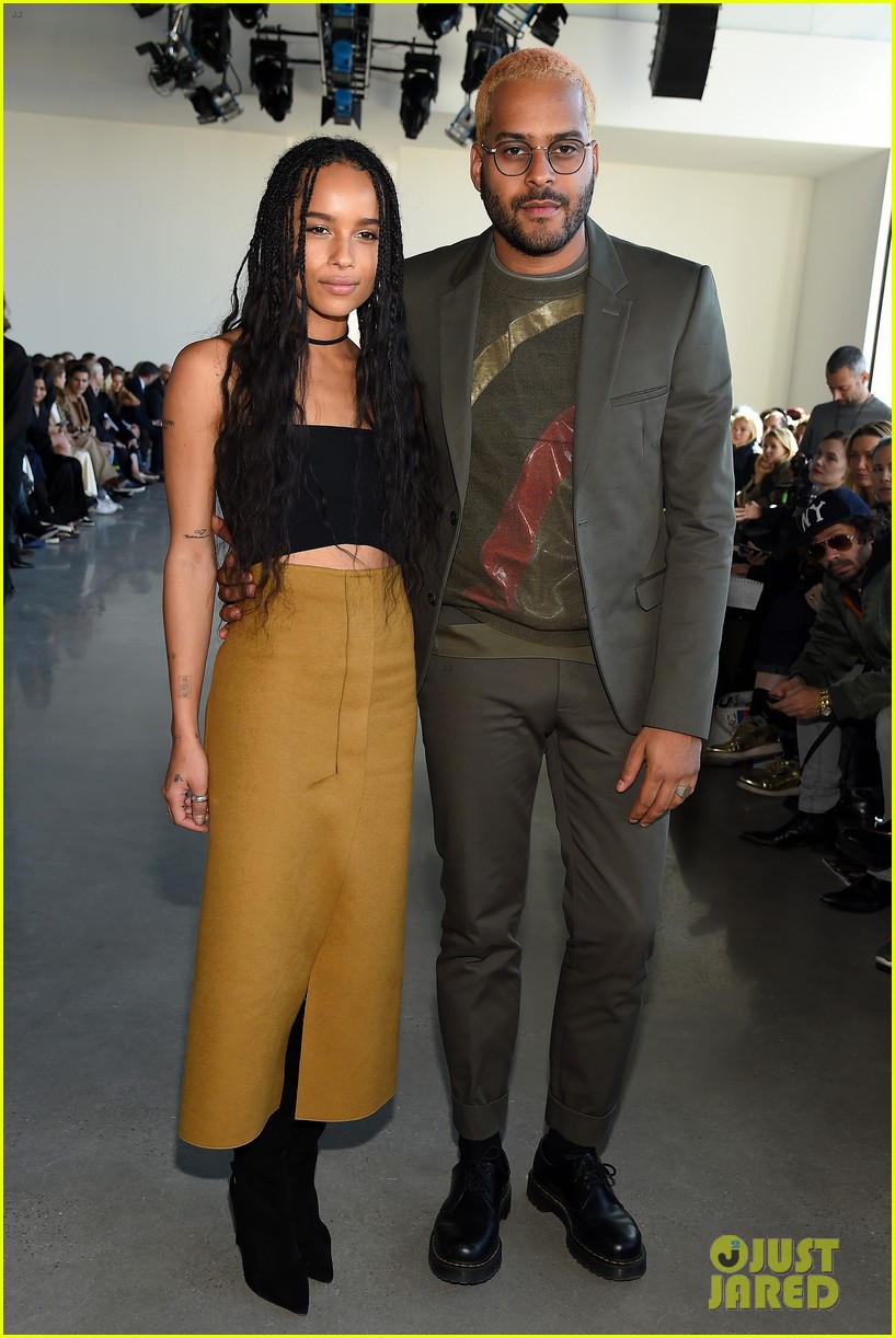 Kendall Jenner Bares Midriff While Attending Calvin Klein Show