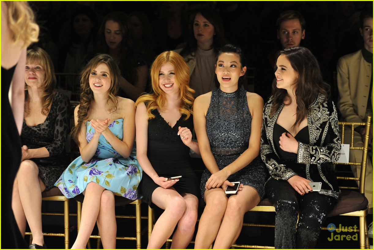Laura Marano Watches Sadie Robertson Walk The Runway at Sherri Hill's NYFW Show