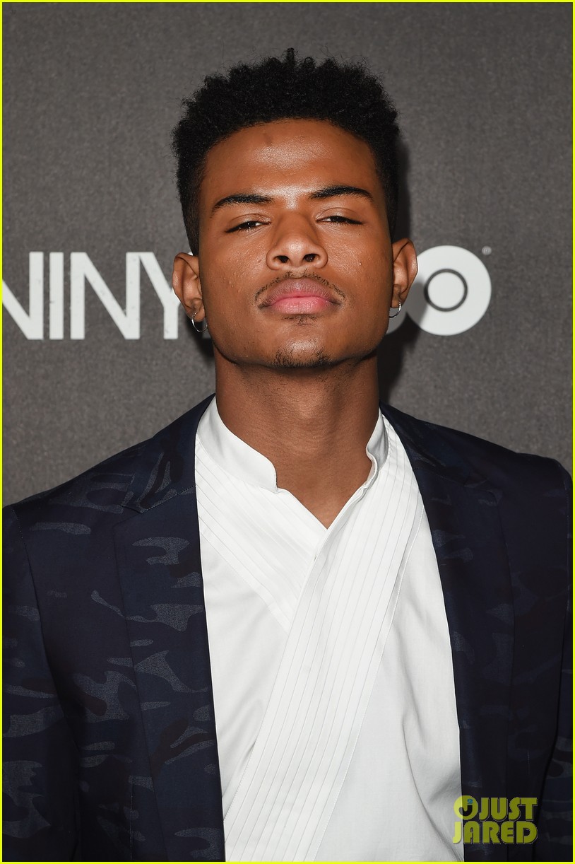 Trevor Jackson Wears Short Pants To Billboard Power 100 Event with JoJo