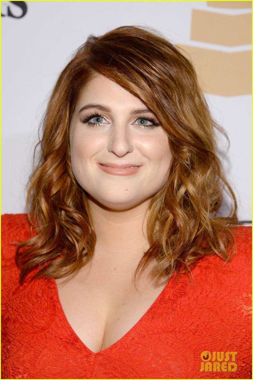 Meghan Trainor Wears Red Dress to Go With New Red Hair!