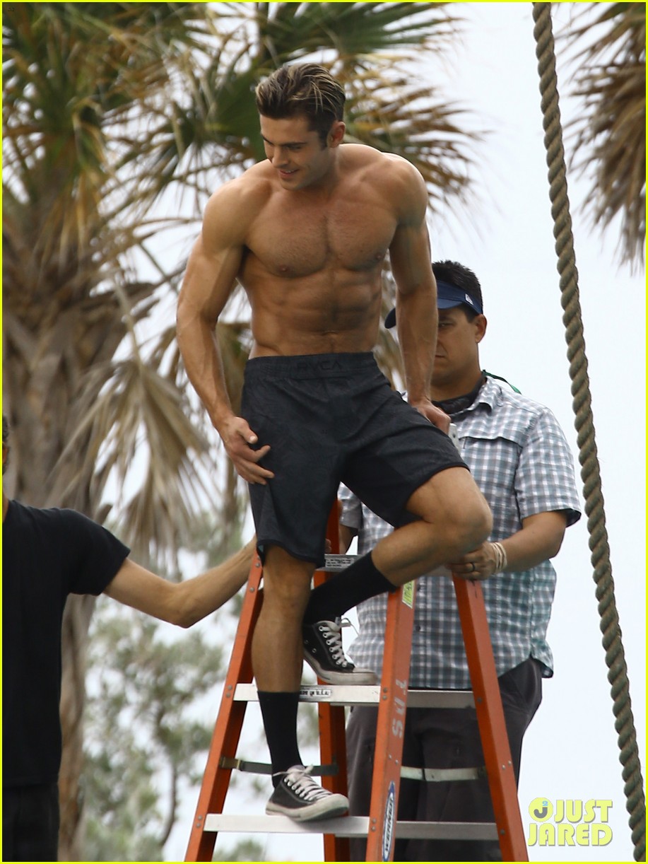 Zac Efron Is The Hottest Shirtless Lifeguard for 'Baywatch' Action Scene!