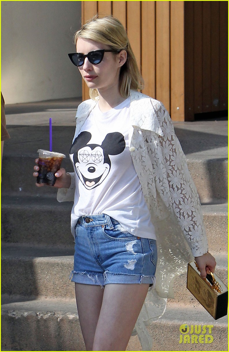 Evan Peters Grabs Coffee With Emma Roberts After 'X-Men: Apocalypse' Trailer Debut