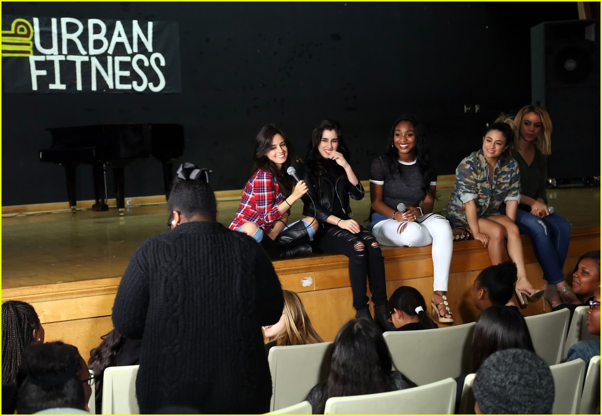 Fifth Harmony Visits High School Urban Fitness 911 Students in Compton