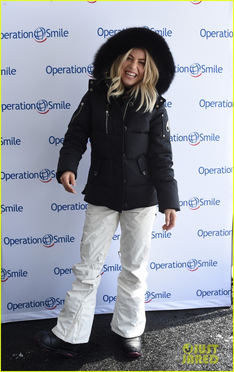 Julianne Hough Snowboards for Operation Smile!
