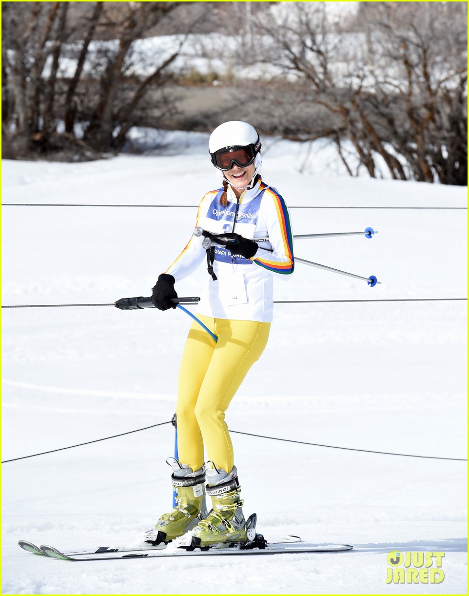Julianne Hough Snowboards for Operation Smile!