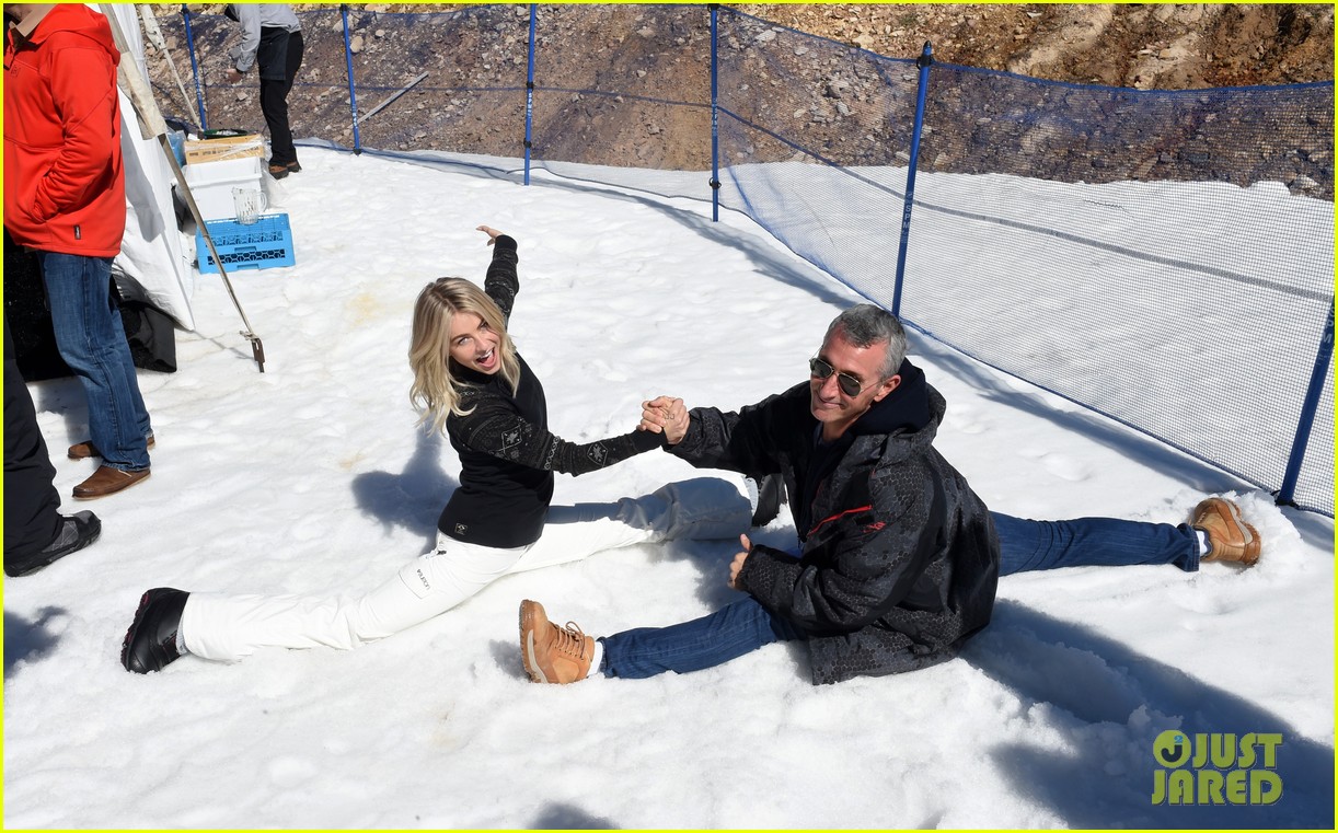 Julianne Hough Snowboards for Operation Smile!