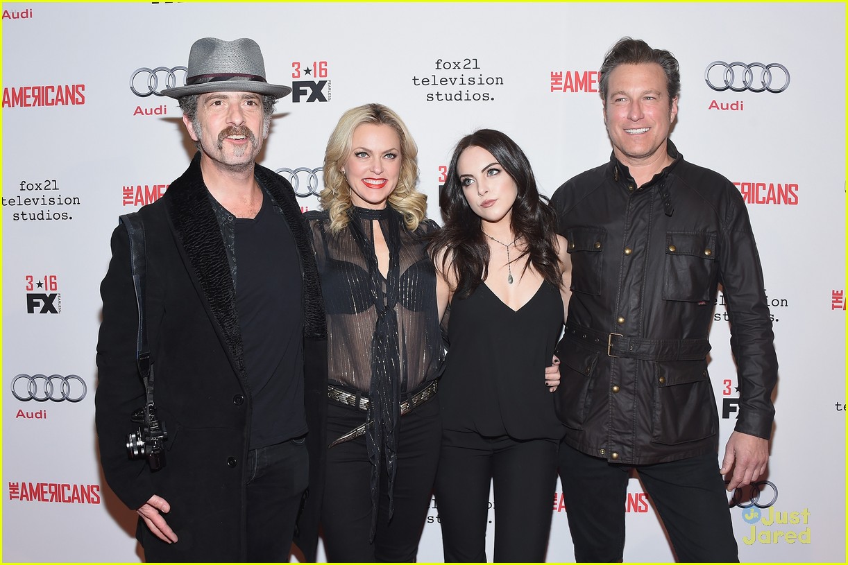 Elizabeth Gillies Supports Holly Taylor & Annet Mahendru at 'The Americans' Season Four Premiere