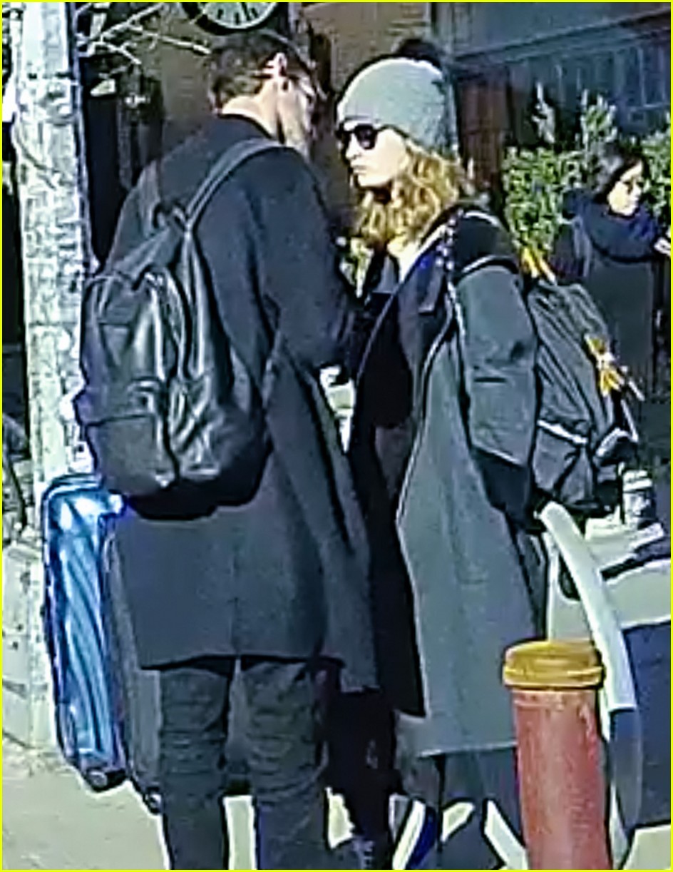 Lily James Catches a Cab With Matt Smith in New York City