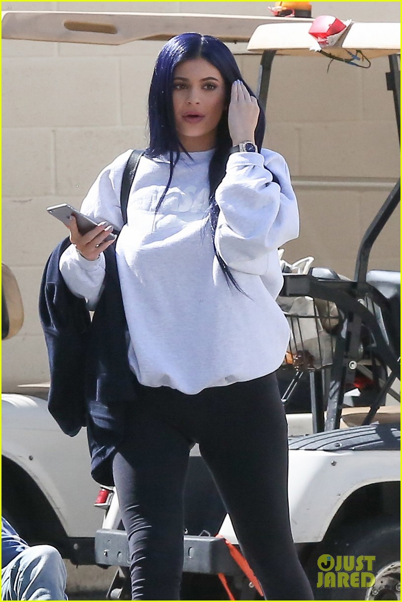 Kylie Jenner Debuts Midnight Blue Hair After Saying Her Hair Is Partially 'Destroyed'
